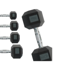 Mancuernas - BODY REVOLUTION Hexagonales, Negro